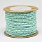 Braided Nylon Cord, Macrame Woven Rope, for Jewelry Making String Knitting Craft, Colorful, 2mm, about 20yards/roll
