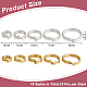100Pcs Brass Split Rings&nbsp;FIND-HY0005-04A-2