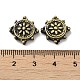 Tibetan Style Rack Plating Brass Bead&nbsp;KK-Q805-52AB-3