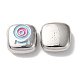 Eco-Friendly Alloy Enamel Beads&nbsp;PALLOY-M215-07P-2