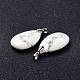 Natural Howlite Pendants&nbsp;G-D084-01P-B16-4