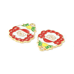 Christmas Alloy Enamel Pendants&nbsp;ENAM-D047-10LG-02