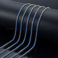 Brass Rhinestone Strass Chains&nbsp;CHC-N017-003A-B08