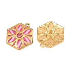 304 Stainless Steel Enamel & Rhinestone Pendants&nbsp;STAS-G398-26G-01