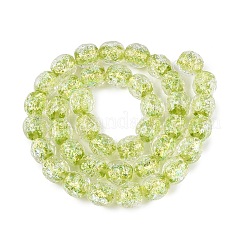 Handmade Foil Glass Beads Strands&nbsp;FOIL-Q002-05E