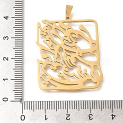 304 Stainless Steel Pendants&nbsp;STAS-S144-06A