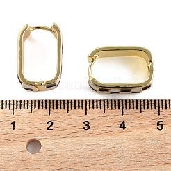 Brass & 925 Sterling Silver Pin Hoop Earrings&nbsp;EJEW-R013-01G