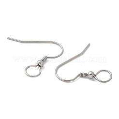 201 Stainless Steel Ear Hooks&nbsp;STAS-C117-03A-P