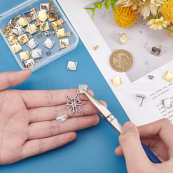 40Pcs 2 Color 304 Stainless Steel Stud Earring Findings&nbsp;STAS-SC0005-68