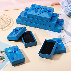 Rectangle Paper Jewelry Set Storage Gift Boxes with Bowknot&nbsp;CON-TAC0014-12F