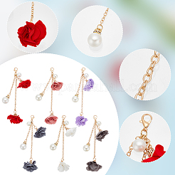 6Pcs 6 Colors Iron Phone Hanging Pendant Decoration&nbsp;AJEW-WR0001-49