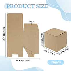 20Pcs Folding Paper Jewelry Packing Boxes&nbsp;CON-PH0003-71B-02