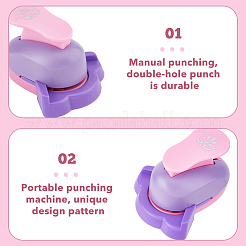 3Pcs 3 Colors Plastic Craft Punch&nbsp;TOOL-HY0001-03
