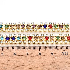 Iron Rhinestone Cup Chains&nbsp;CH-T006-04G-02