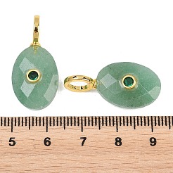 Natural Green Aventurine Pendants&nbsp;G-F837-05D
