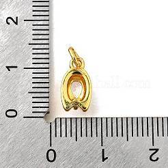 Brass Micro Pave Cubic Zirconia Pendants&nbsp;KK-Z102-03G-02