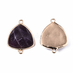 Natural Amethyst Links Connectors&nbsp;G-T131-18C