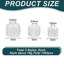 3 Style Round Glass Seed Beads&nbsp;SEED-GO0001-02