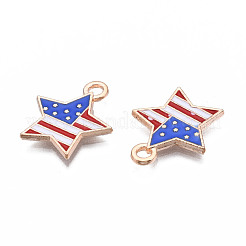 Star Alloy Enamel Pendants&nbsp;ENAM-Q033-54