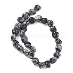 Natural Snowflake Obsidian Beads Strands&nbsp;GG-CBA9392-13