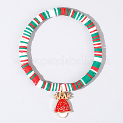 Christmas 304 Stainless Steel Enamel Charm Bracelets&nbsp;AH2991-2