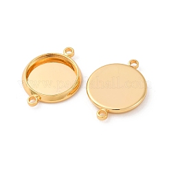 Brass Connector Cabochon Settings&nbsp;KK-F898-21B-G