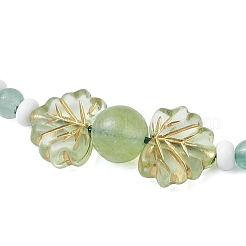 Natuarl Malaysia Jade Braided Bead Bracelets for Men Women&nbsp;BJEW-MZ00208-04