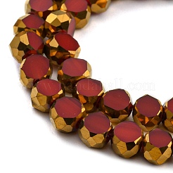 Electroplate Glass Beads Strands&nbsp;X-EGLA-G037-02A-HP01