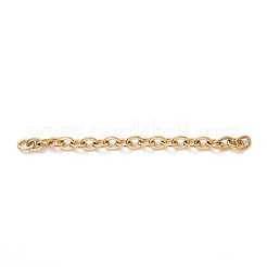 Ion Plating(IP) 304 Stainless Steel Cable Chains&nbsp;CHS-WH0007-01A-G
