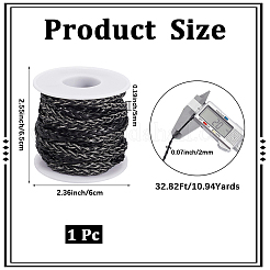 10M Flat Braided Imitation Leather Cords&nbsp;LC-CL0001-04A