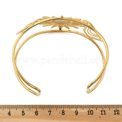 304 Stainless Steel Cuff Bangles for Women&nbsp;BJEW-Z091-07G