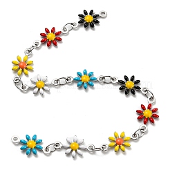 304 Stainless Steel Flower Link Chain&nbsp;CHS-E011-01P-01