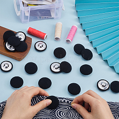 20Pcs Iron with Cloth Buttons&nbsp;BUTT-GF0003-76B