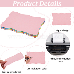 50Pcs 10 Colors DIY Paper Blank Greeting Cards&nbsp;AJEW-CP0010-26A