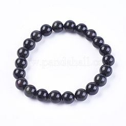 Natural Rainbow Obsidian Stretch Bracelets&nbsp;BJEW-F315-8mm