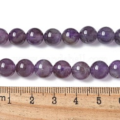 Natural Amethyst Beads Strands&nbsp;X-G-M445-8MM-01B