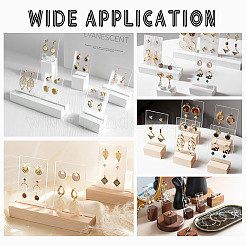 4 Colors Acrylic Single Earring Display Card&nbsp;ODIS-AR0001-05B