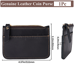 Rectangle Leather Credit Card Wallets for Women Men&nbsp;AJEW-WH20007-09A
