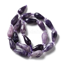 Natural Lepidolite/Purple Mica Stone Beads Strands&nbsp;G-B028-A06