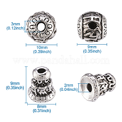 Tibetan Style Alloy Guru Bead Sets&nbsp;PALLOY-TAC0009-14AS