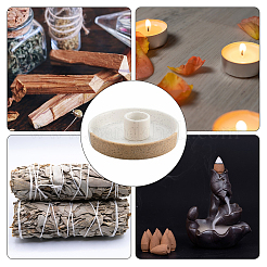 Round Ceramic Incense Burners Holder&nbsp;AJEW-WH20072-10