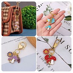 48Pcs 12 Style Autumn Theme Alloy Enamel Charms&nbsp;ENAM-SZ0003-12
