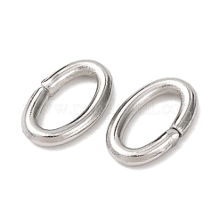 Tarnish Resistant 304 Stainless Steel Open Jump Rings&nbsp;X-STAS-Q186-03-8x5mm