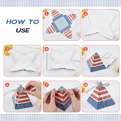 Pyramid Shape Candy Packaging Box&nbsp;CON-WH0078-27