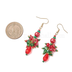 304 Stainless Steel Glass Dangle Earrings&nbsp;EJEW-MZ00602