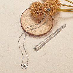 201 Stainless Steel Cable Chain Necklace Making&nbsp;STAS-CJ0001-11P