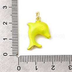 Brass Enamel Sea Animals Pendants&nbsp;KK-I378-14G-B