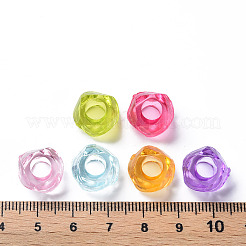 Transparent Acrylic European Beads&nbsp;X-MACR-S373-56B
