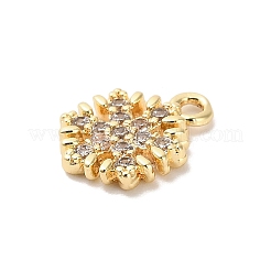 Brass Micro Pave Cubic Zirconia Charms&nbsp;KK-D427-05A-G