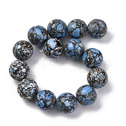Natural Howlite Dyed Beads Strands&nbsp;G-M092-B-01